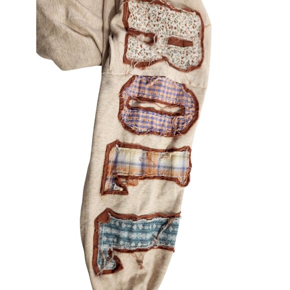 New Oli & Hali Womens Sweatshirt Oversized Rock and Roll Pockets Boho XL - Picture 4 of 6